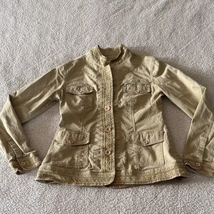 Natural Reflections Tan Utility Jacket Small